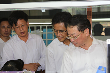 福建省紀(jì)委副書記、監(jiān)察廳廳長陳善光一行視察虹潤公司